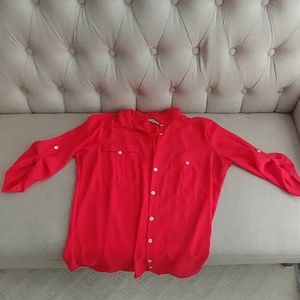 Hot pink H&M blouse